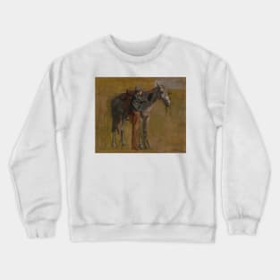 Cowboy - Study for Cowboys in the Badlands by Thomas Eakins Crewneck Sweatshirt